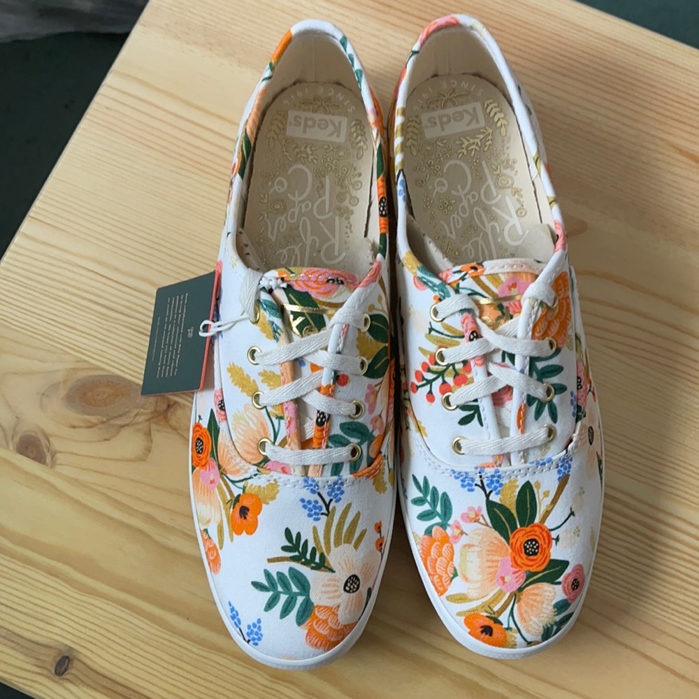 Rifle Paper Co Keds - White Floral